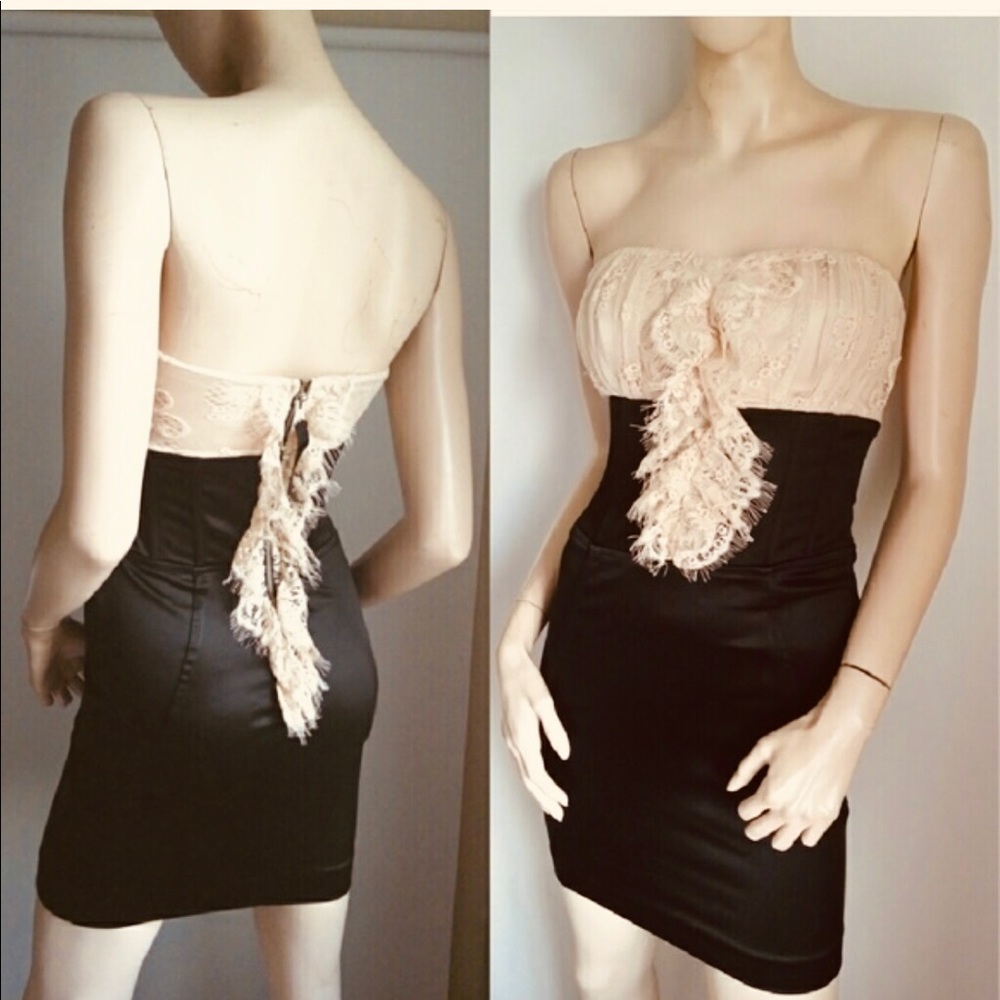 Gorgeous satin Bebe dress ,New with tags ,